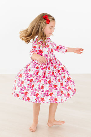 Secret Garden 3/4 Pocket Twirl Dress-dogsvalley ®