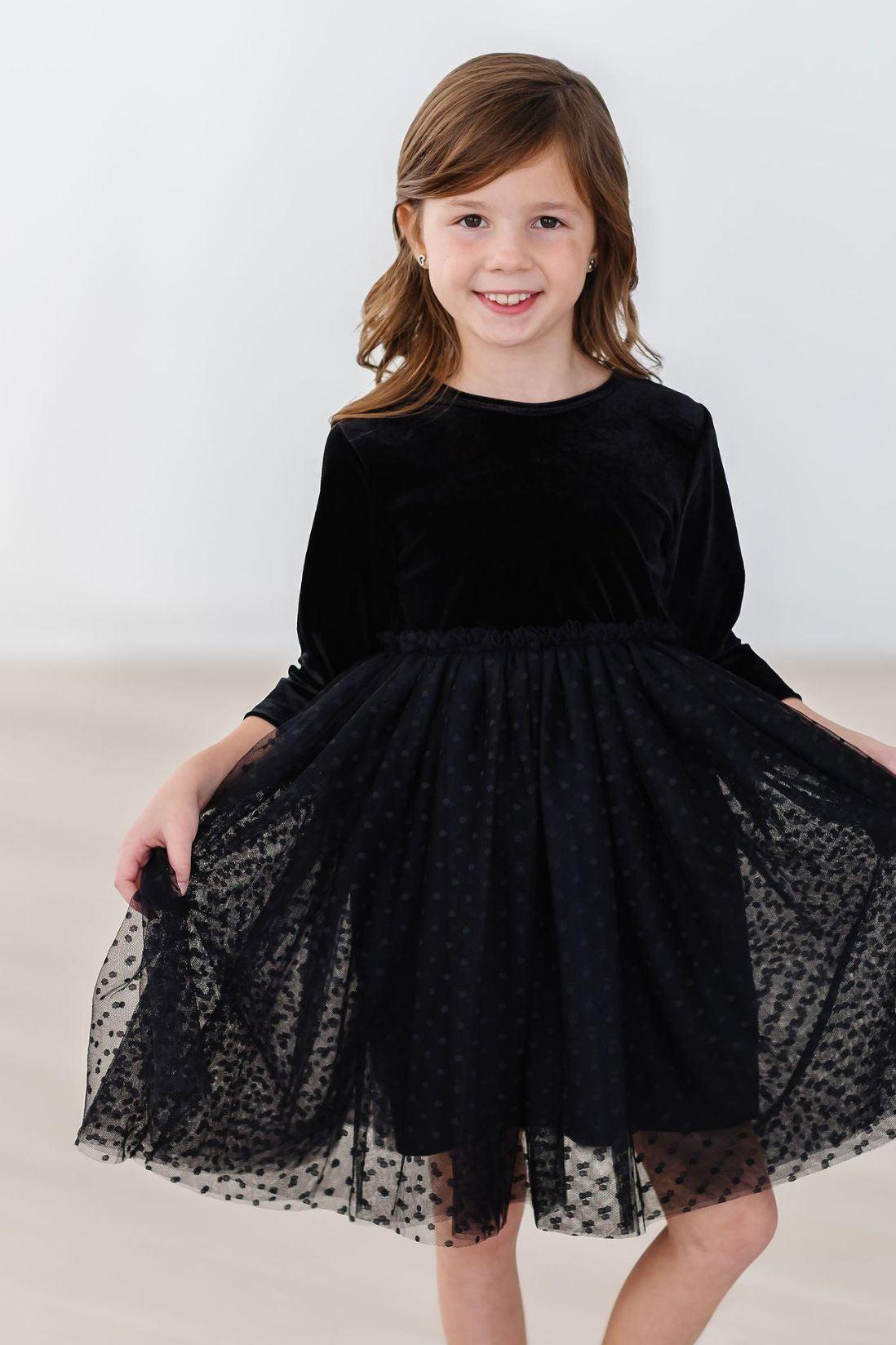 Black Velvet Tutu Dress-dogsvalley ®