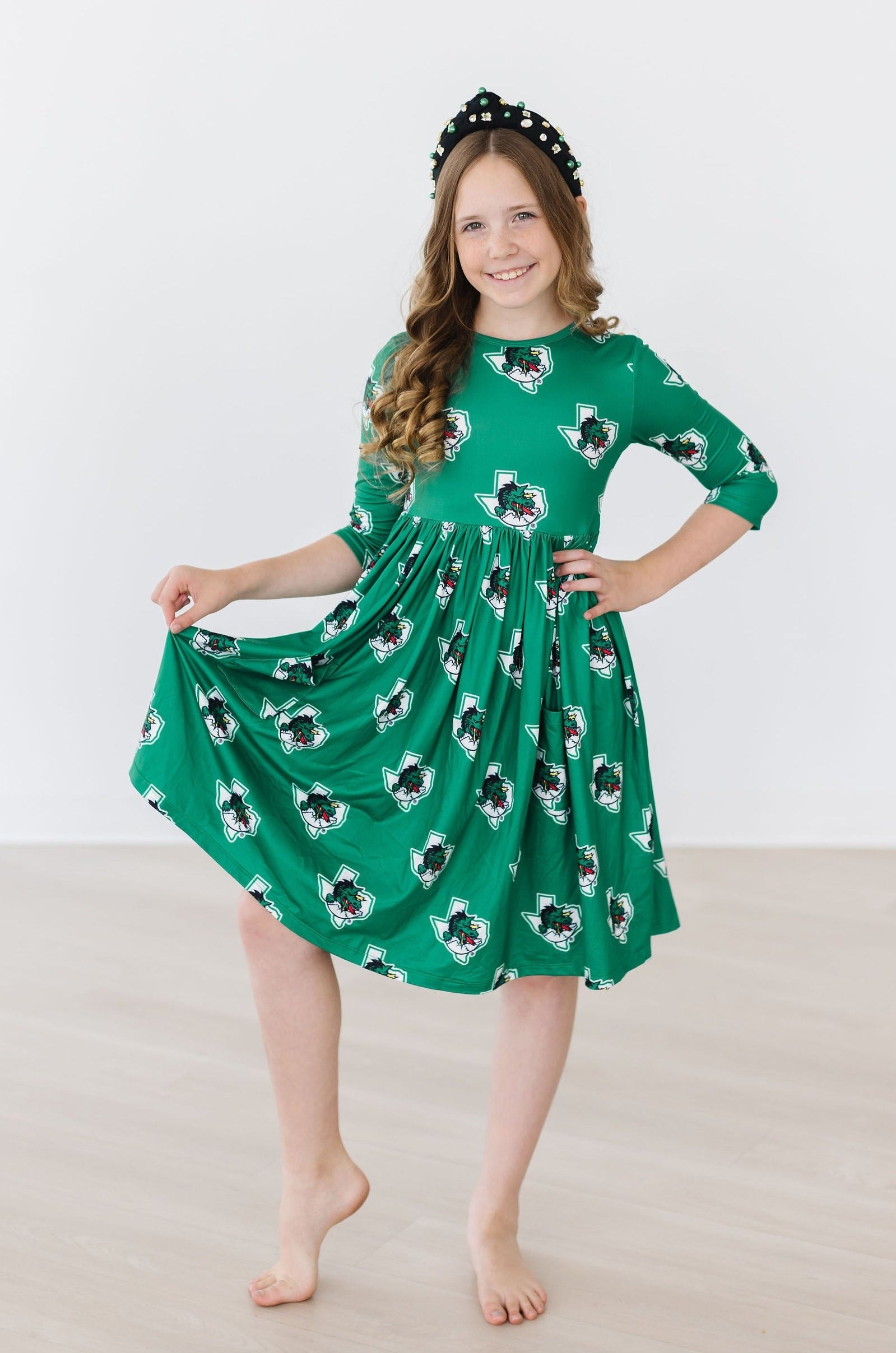 Southlake Carroll Dragons Pocket Twirl Dress-dogsvalley ®