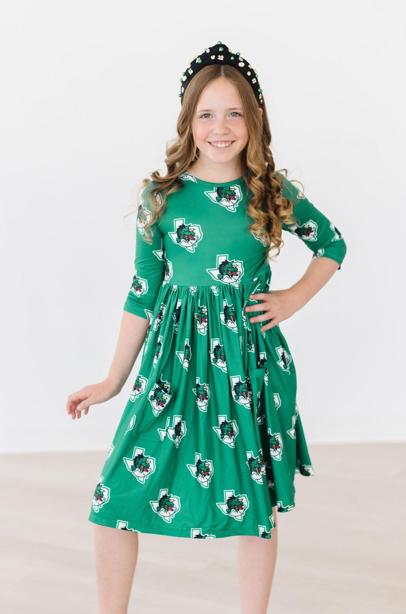 Southlake Carroll Dragons Pocket Twirl Dress-dogsvalley ®