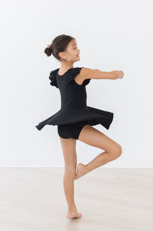 Black S/S Twirl Leotard-dogsvalley ®