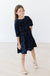 Navy Velvet Sequin Dress-dogsvalley ®