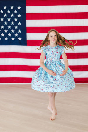 Miss Americana (Mila's Version) Flutter Sleeve Twirl Dress-dogsvalley ®