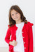 Red Ruffle Cardigan-dogsvalley ®