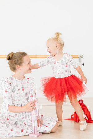 Clara's Christmas 3/4 Tutu Leotard-dogsvalley ®