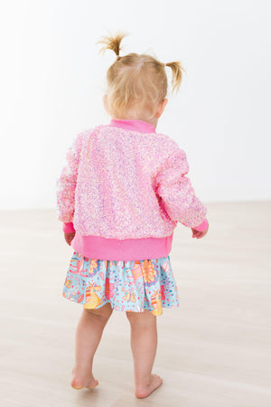 Bubblegum Pink Sequin Jacket-dogsvalley ®