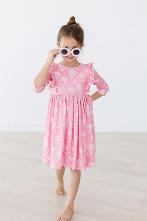 Dahlia Doodles Ruffle Twirl Dress-dogsvalley ®