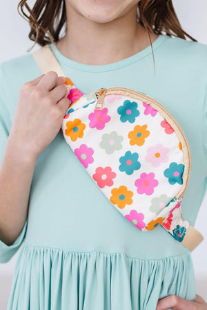 Retro Floral Belt Bag-dogsvalley ®