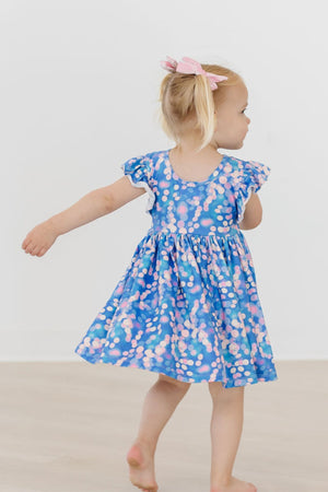 Shimmer & Shine Flutter Sleeve Twirl Dress-dogsvalley ®