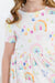 Watercolor Rainbows S/S Pocket Twirl Dress-dogsvalley ®