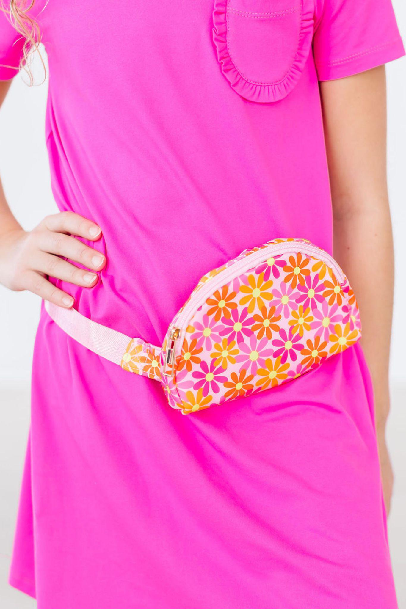 Retro Daisies Belt Bag-dogsvalley ®