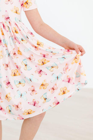 Butterfly Kisses S/S Pocket Twirl Dress-dogsvalley ®