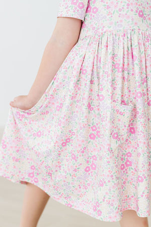 Blooming Beauty S/S Pocket Twirl Dress-dogsvalley ®