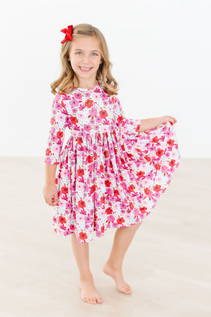 Secret Garden 3/4 Pocket Twirl Dress-dogsvalley ®