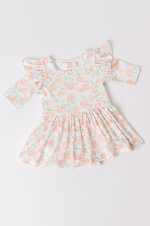 Pretty Pumpkins Twirl Flutter Bodysuit-dogsvalley ®