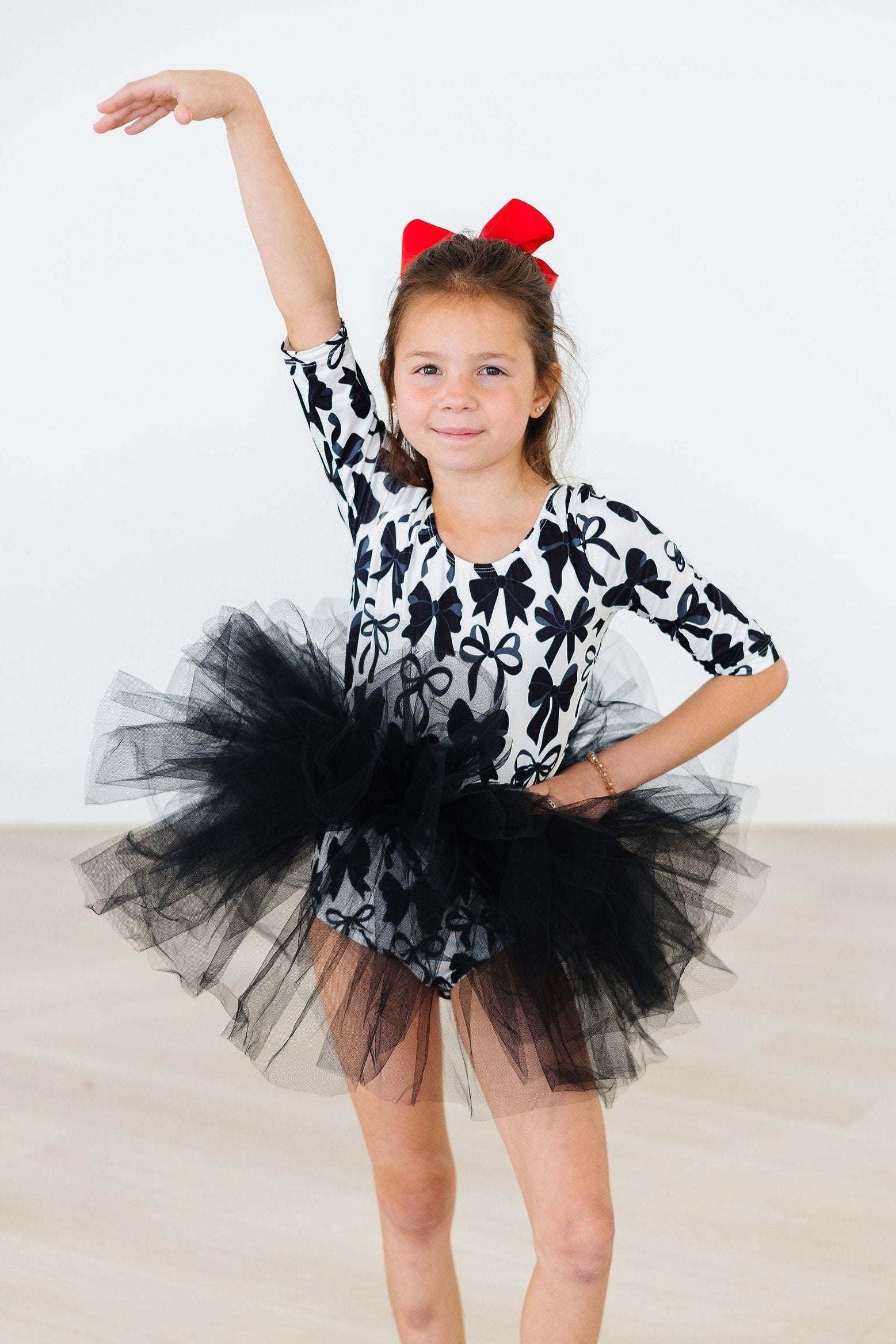 Perfectly Tied 3/4 Sleeve Tutu Leotard-dogsvalley ®