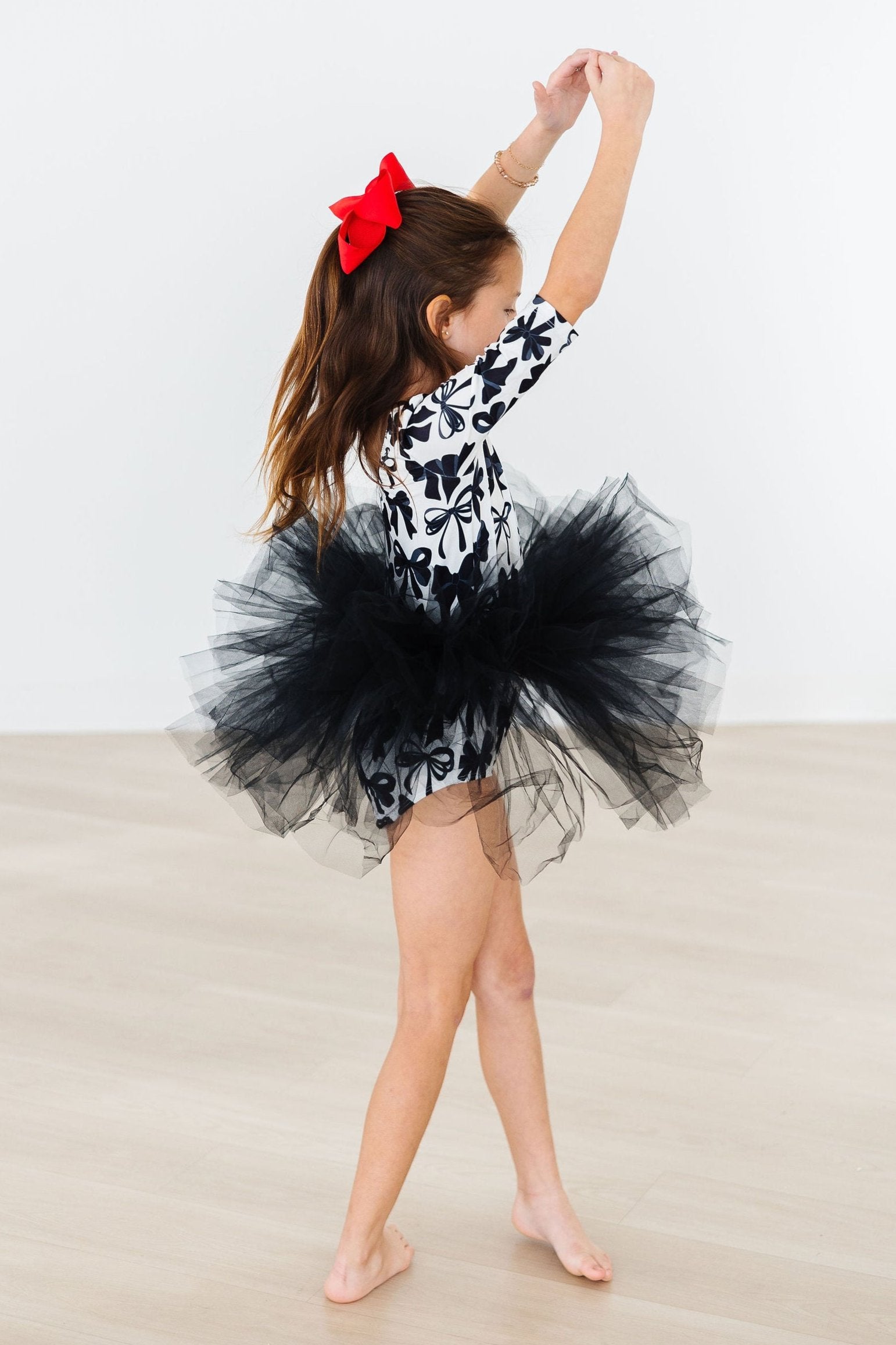 Perfectly Tied 3/4 Sleeve Tutu Leotard-dogsvalley ®