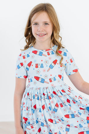 Proudly Patriotic S/S Pocket Twirl Dress-dogsvalley ®