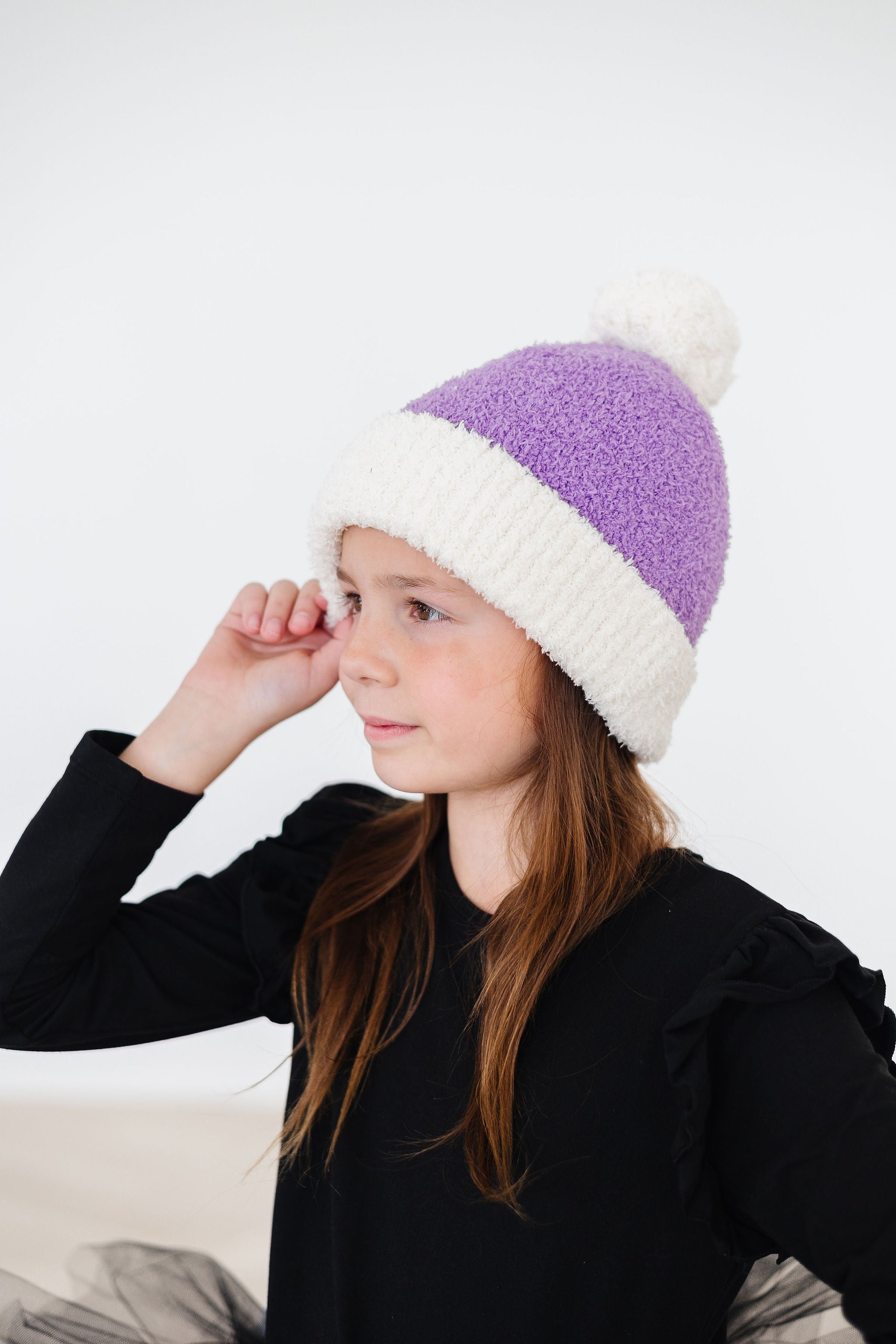 Lilac/Coconut Cozy Pom Beanie-dogsvalley ®