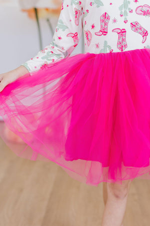 Giddy Up L/S Tutu Dress-dogsvalley ®