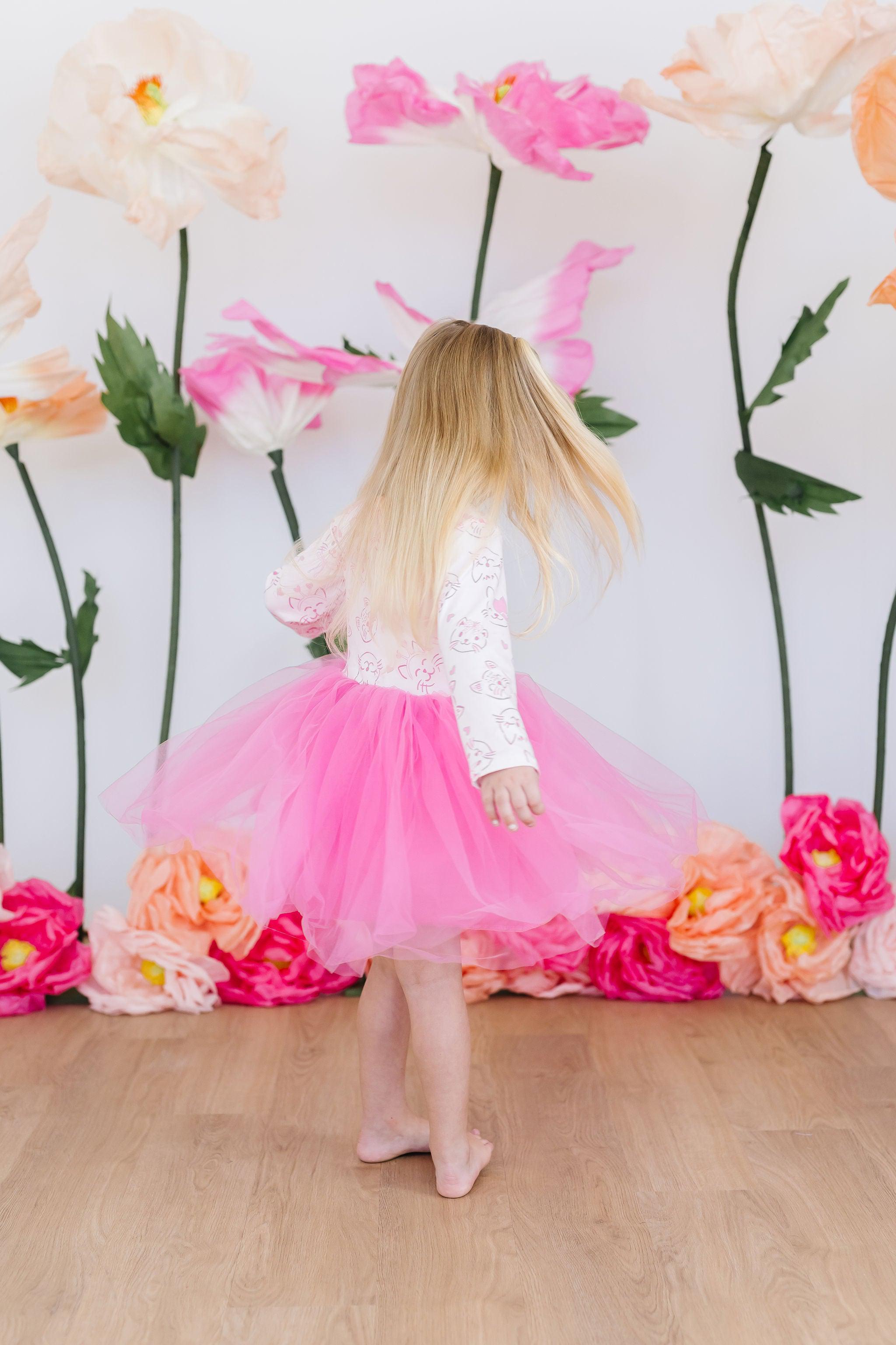 Purr-fectly Pink L/S Tutu Dress-dogsvalley ®