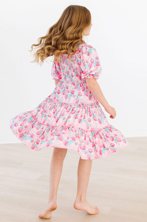 Strawberry Shortcake Smocked Ruffle Dress-dogsvalley ®