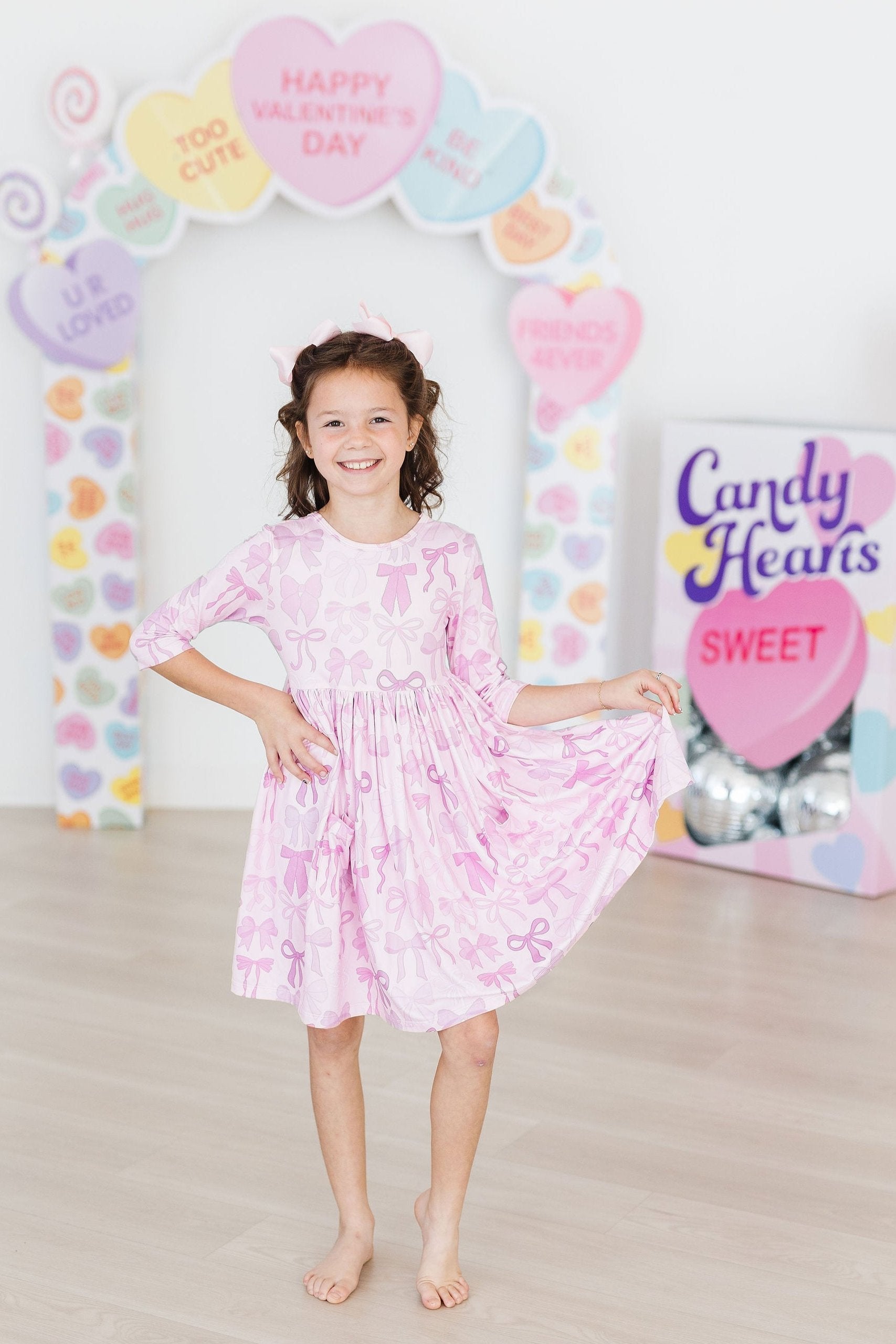 Twinkle Ties 3/4 Sleeve Pocket Twirl Dress-dogsvalley ®