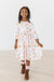 Boho Bows 3/4 Sleeve Pocket Twirl Dress-dogsvalley ®