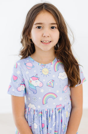 Galactic Unicorns S/S Pocket Twirl Dress-dogsvalley ®