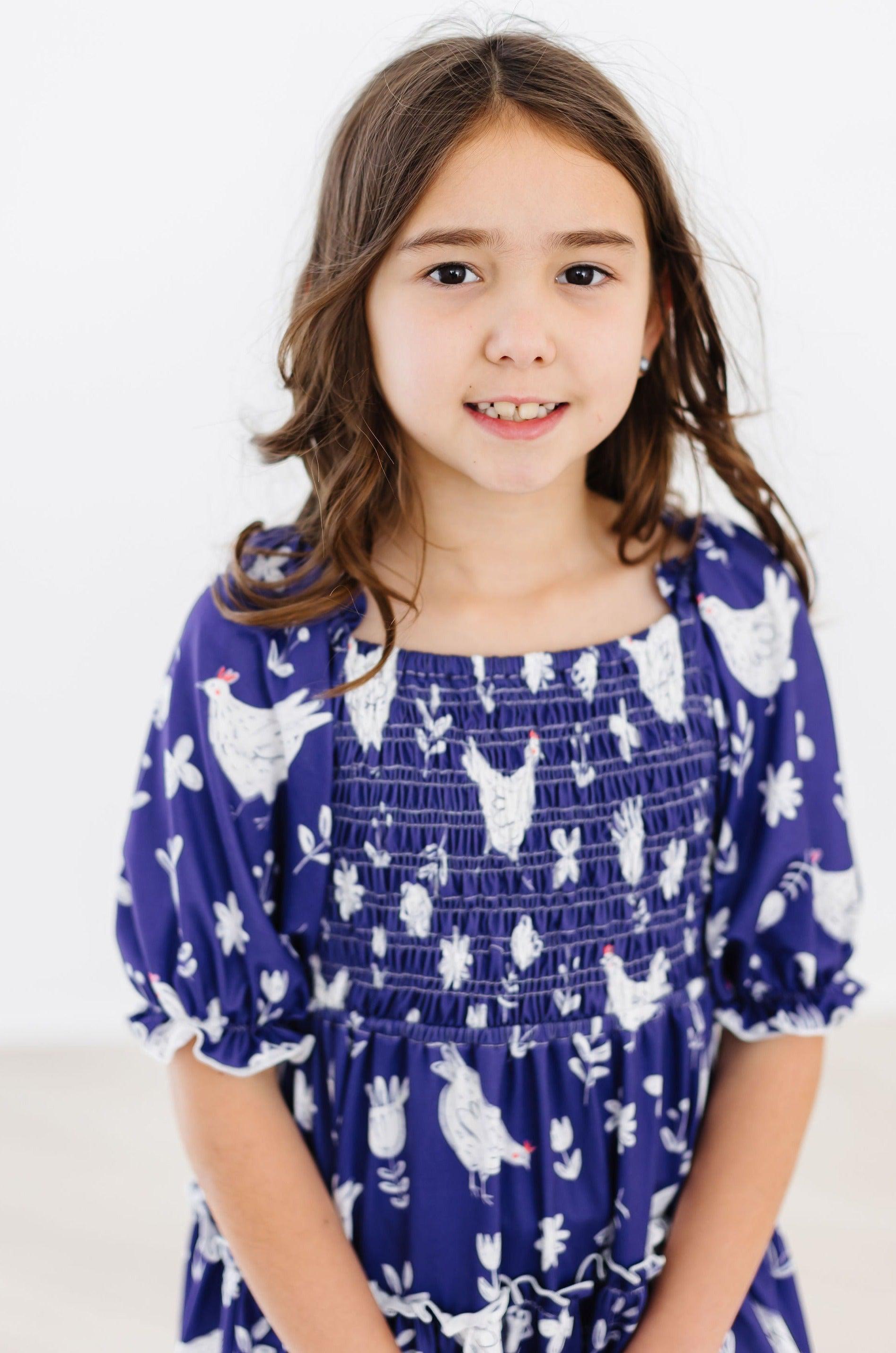 Feathered Friends Smocked Ruffle Dress-dogsvalley ®