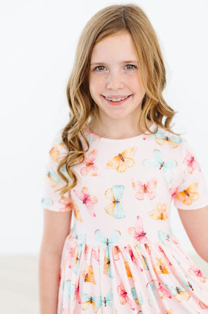 Butterfly Kisses S/S Pocket Twirl Dress-dogsvalley ®