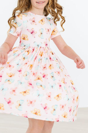 Butterfly Kisses S/S Pocket Twirl Dress-dogsvalley ®