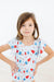 Proudly Patriotic S/S Flutter Sleeve Leotard-dogsvalley ®