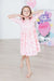 Blushing Bows 3/4 Sleeve Pocket Twirl Dress-dogsvalley ®