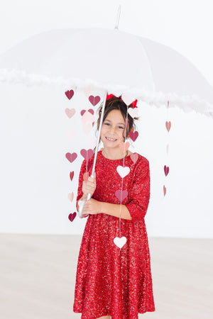 Red Sequin Dress-dogsvalley ®