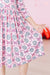 Disco Bows 3/4 Sleeve Pocket Twirl Dress-dogsvalley ®