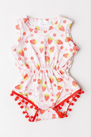 Berry Charming Pom Pom Romper-dogsvalley ®