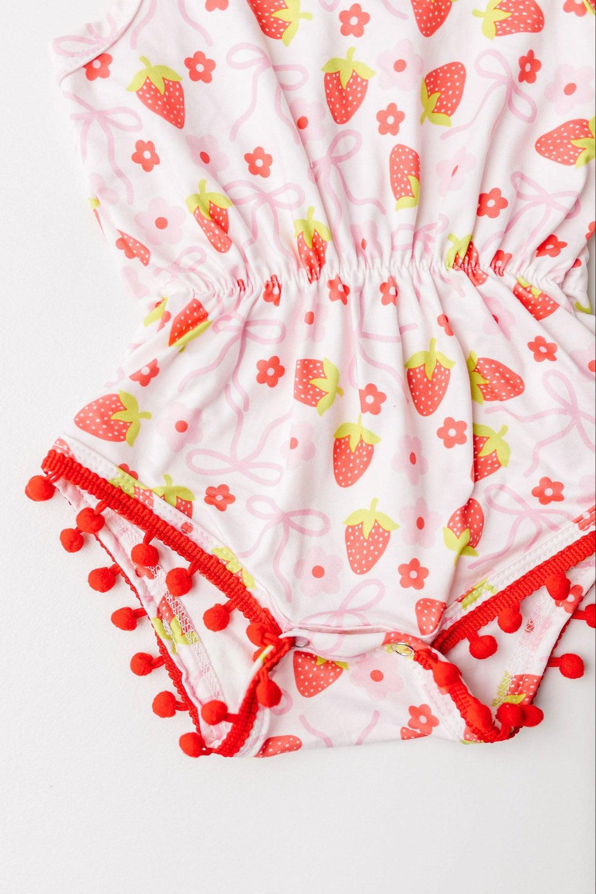 Berry Charming Pom Pom Romper-dogsvalley ®