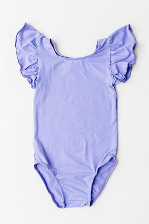 Periwinkle S/S Flutter Sleeve Leotard-dogsvalley ®