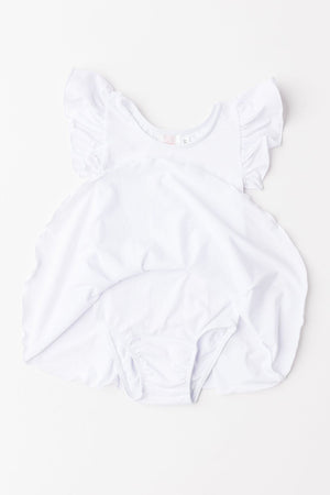 White S/S Twirl Leotard-dogsvalley ®