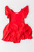 Red S/S Twirl Leotard-dogsvalley ®