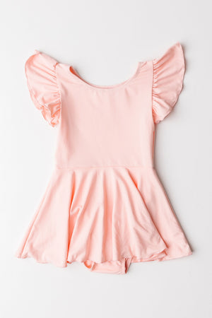 Peach S/S Twirl Leotard-dogsvalley ®