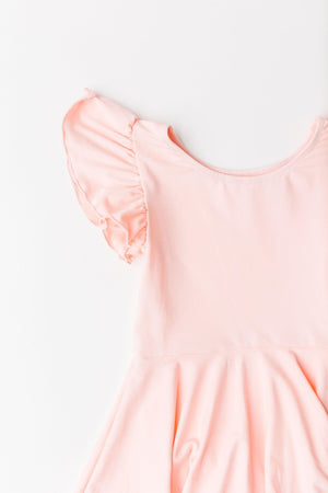 Peach S/S Twirl Leotard-dogsvalley ®