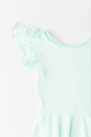 Pastel Green S/S Twirl Leotard-dogsvalley ®