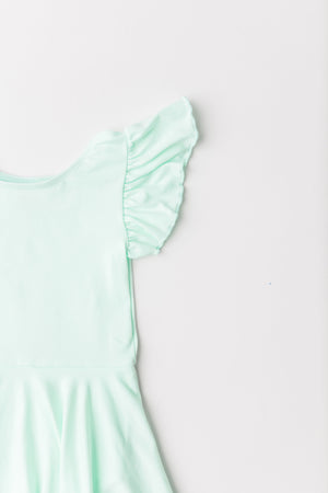 Pastel Green S/S Twirl Leotard-dogsvalley ®