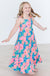 Luau Floral Ruffle Maxi Dress-dogsvalley ®