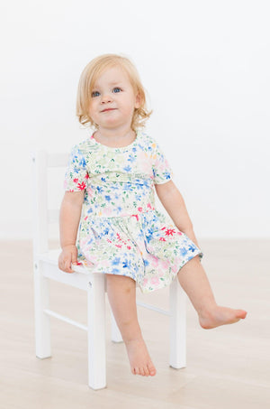 Sunshine Meadows S/S Twirl Bodysuit-dogsvalley ®