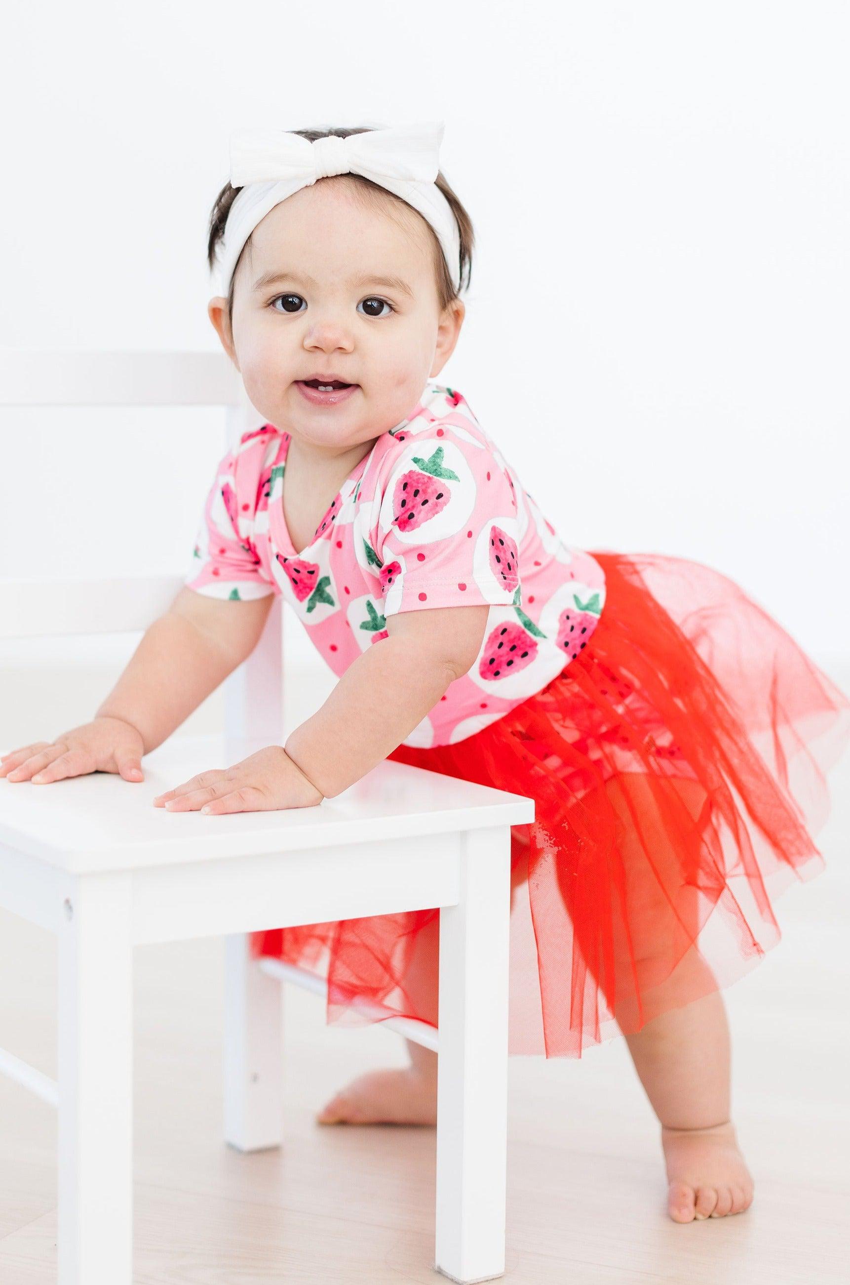 Strawberry Fields Tutu Bodysuit-dogsvalley ®