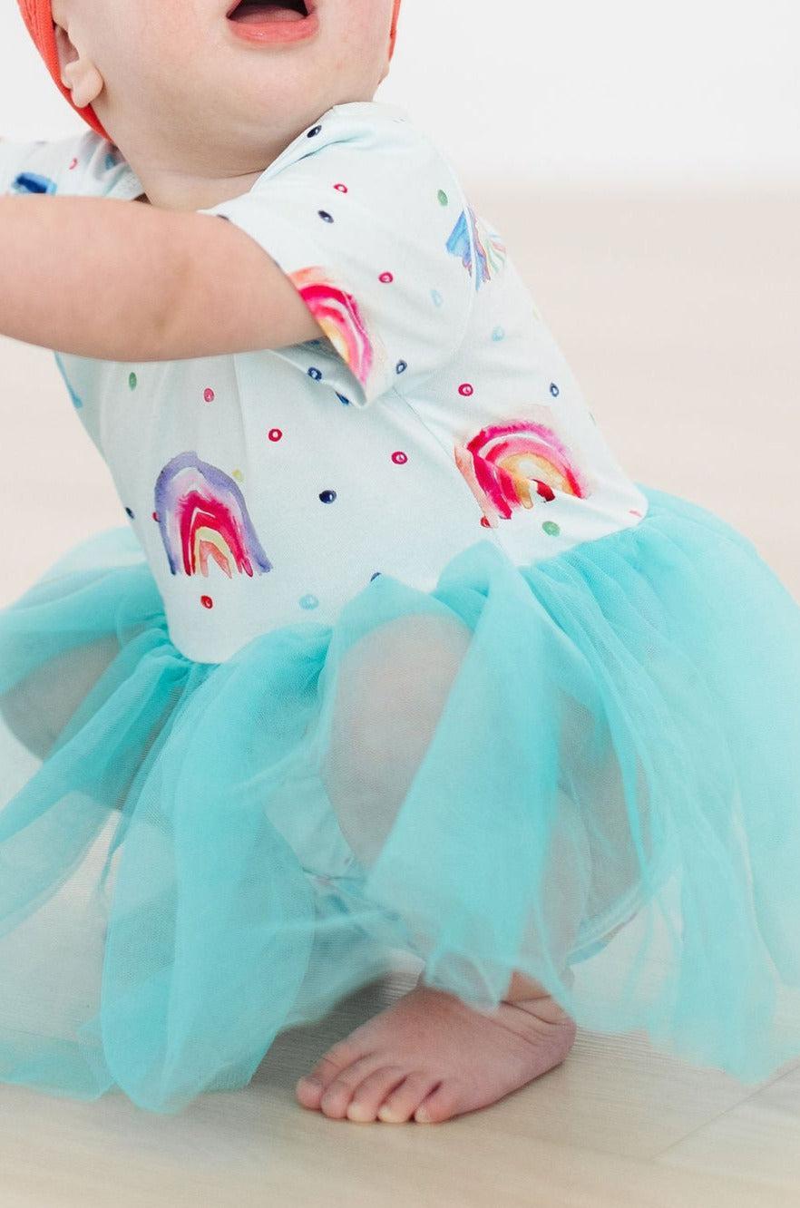 Rainbow Grooves Tutu Bodysuit-dogsvalley ®