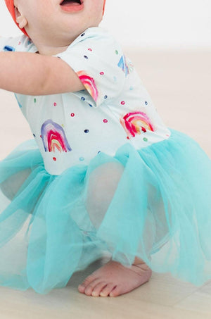 Rainbow Grooves Tutu Bodysuit-dogsvalley ®